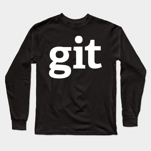 Git Authentic - version control system Long Sleeve T-Shirt by mangobanana